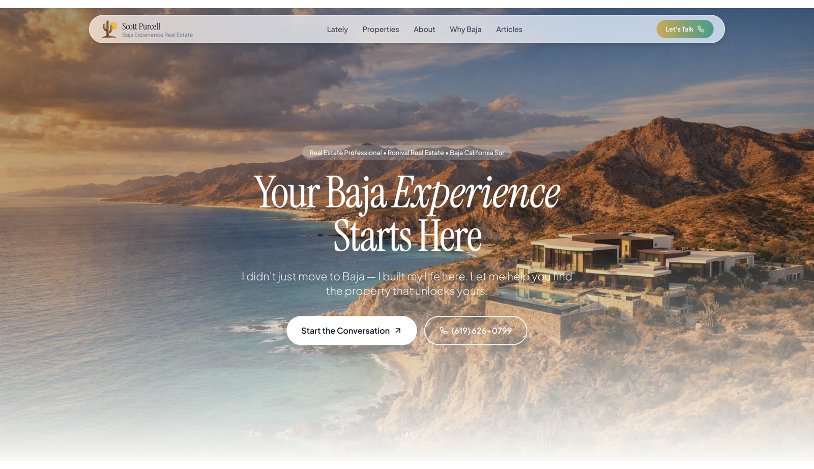 Baja Experience website